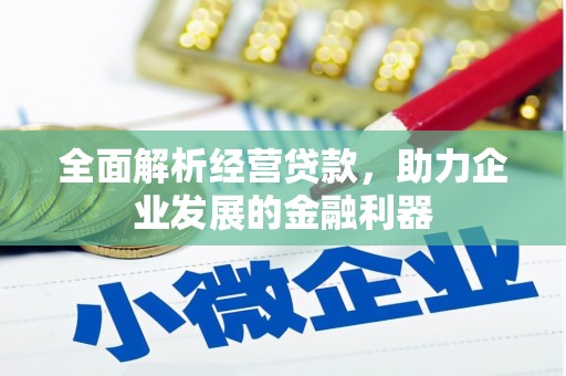 历城全面解析经营贷款，助力企业发展的金融利器