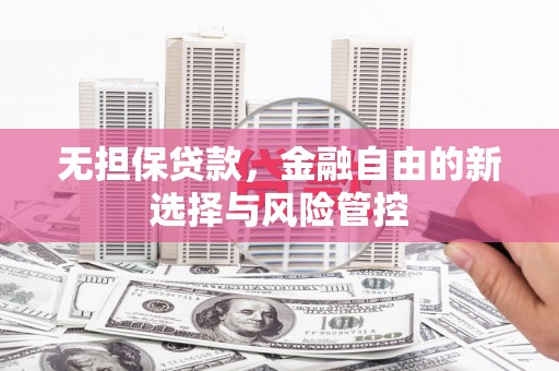 历城无担保贷款，金融自由的新选择与风险管控