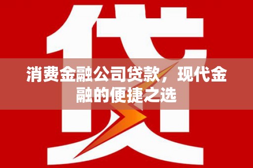 历城消费金融公司贷款，现代金融的便捷之选