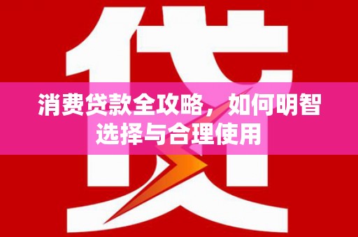 历城消费贷款全攻略，如何明智选择与合理使用