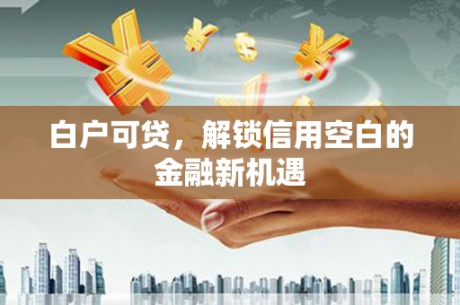 历城白户可贷，解锁信用空白的金融新机遇