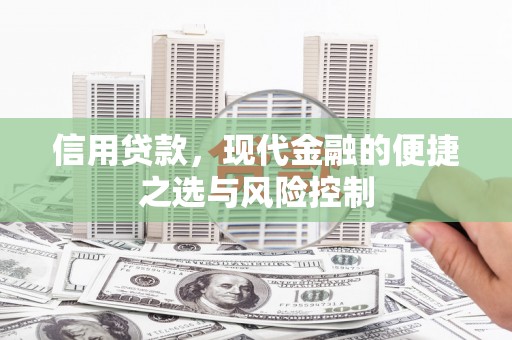 历城信用贷款，现代金融的便捷之选与风险控制