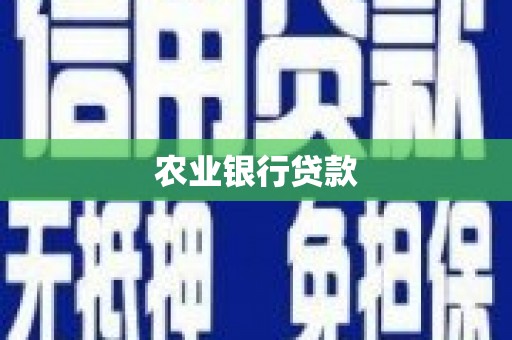历城农业银行贷款