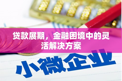 历城贷款展期，金融困境中的灵活解决方案