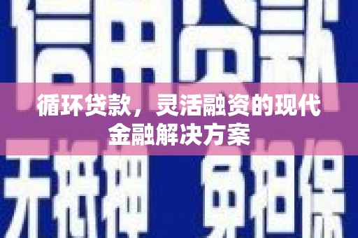 历城循环贷款，灵活融资的现代金融解决方案