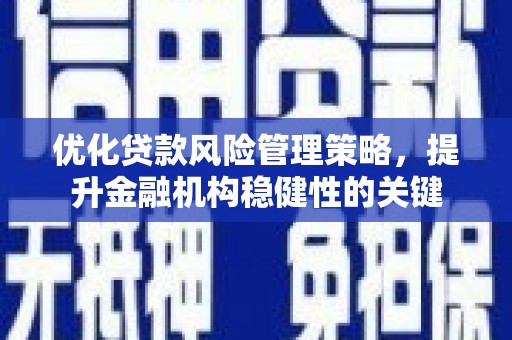 历城优化贷款风险管理策略，提升金融机构稳健性的关键