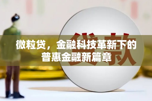 历城微粒贷，金融科技革新下的普惠金融新篇章