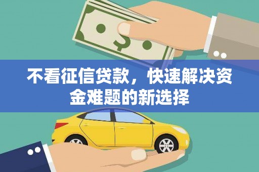历城不看征信贷款，快速解决资金难题的新选择