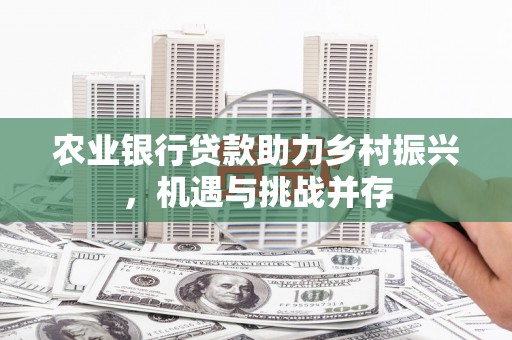 历城农业银行贷款助力乡村振兴，机遇与挑战并存