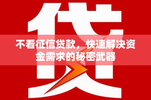 历城不看征信贷款，快速解决资金需求的秘密武器