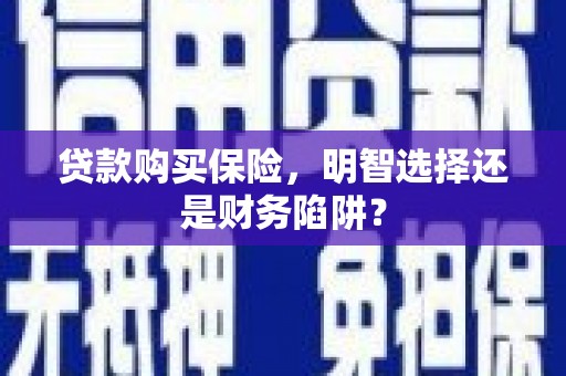 历城贷款购买保险，明智选择还是财务陷阱？