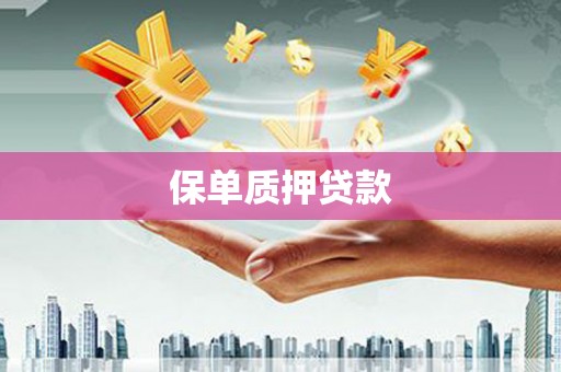 历城保单质押贷款